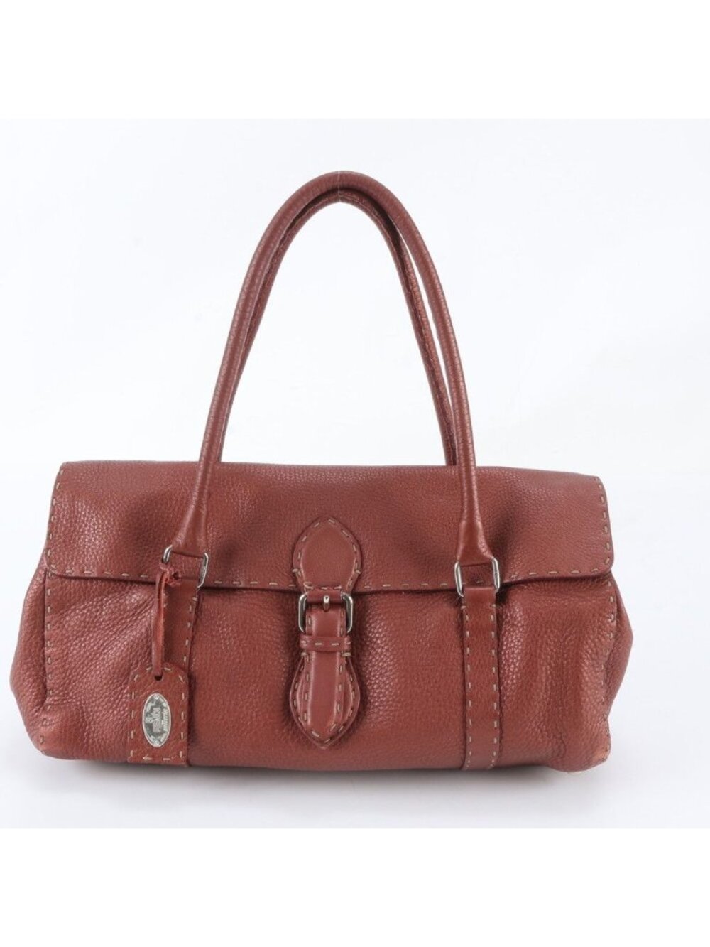 Fendi Selleria Linda Leather Shoulder Bag